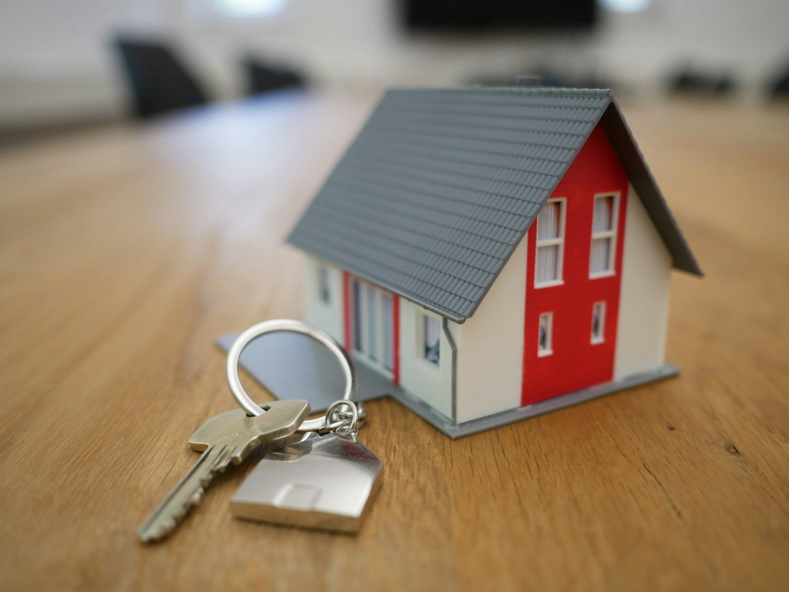 House keys handed over at a new lease signing